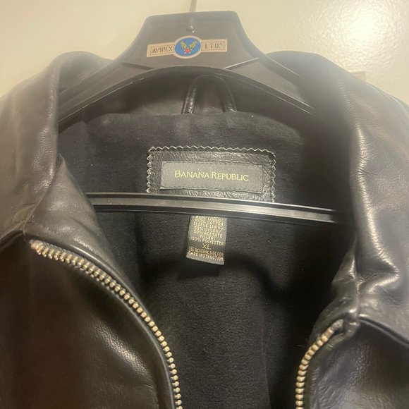 Banana Republic leather bomber jacket - Picture 1 of 2